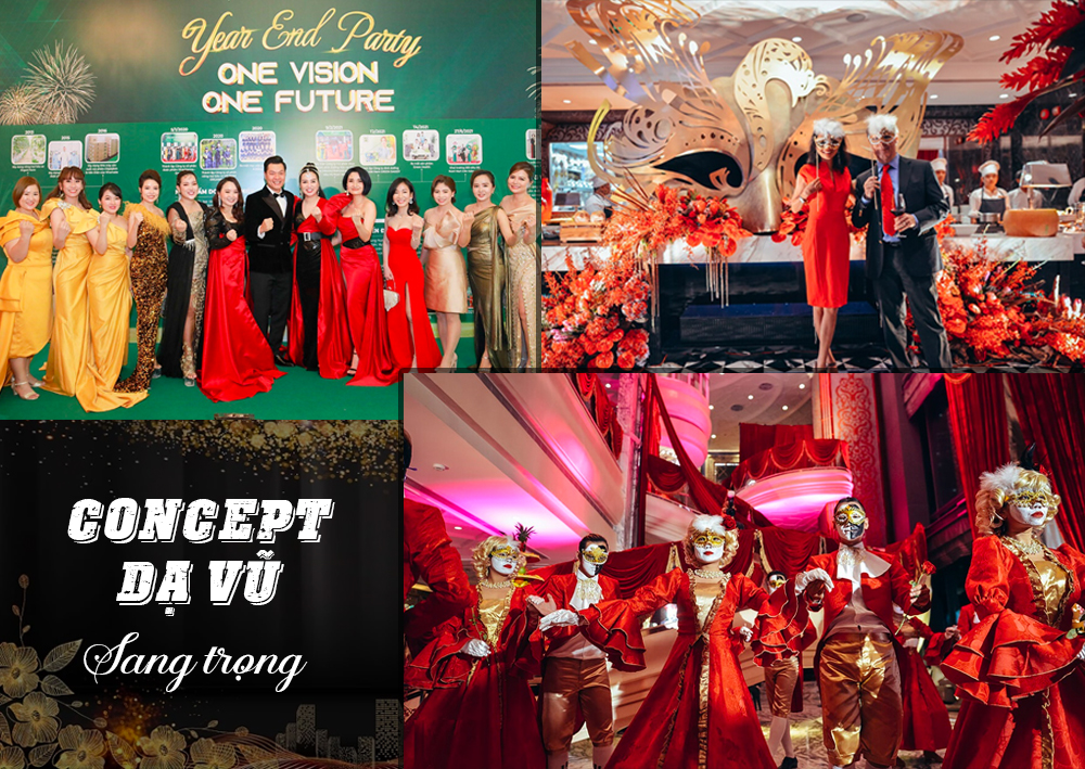 'Hollywood Glamour' - chủ đề year end party độc đ&aacute;o, th&uacute; vị