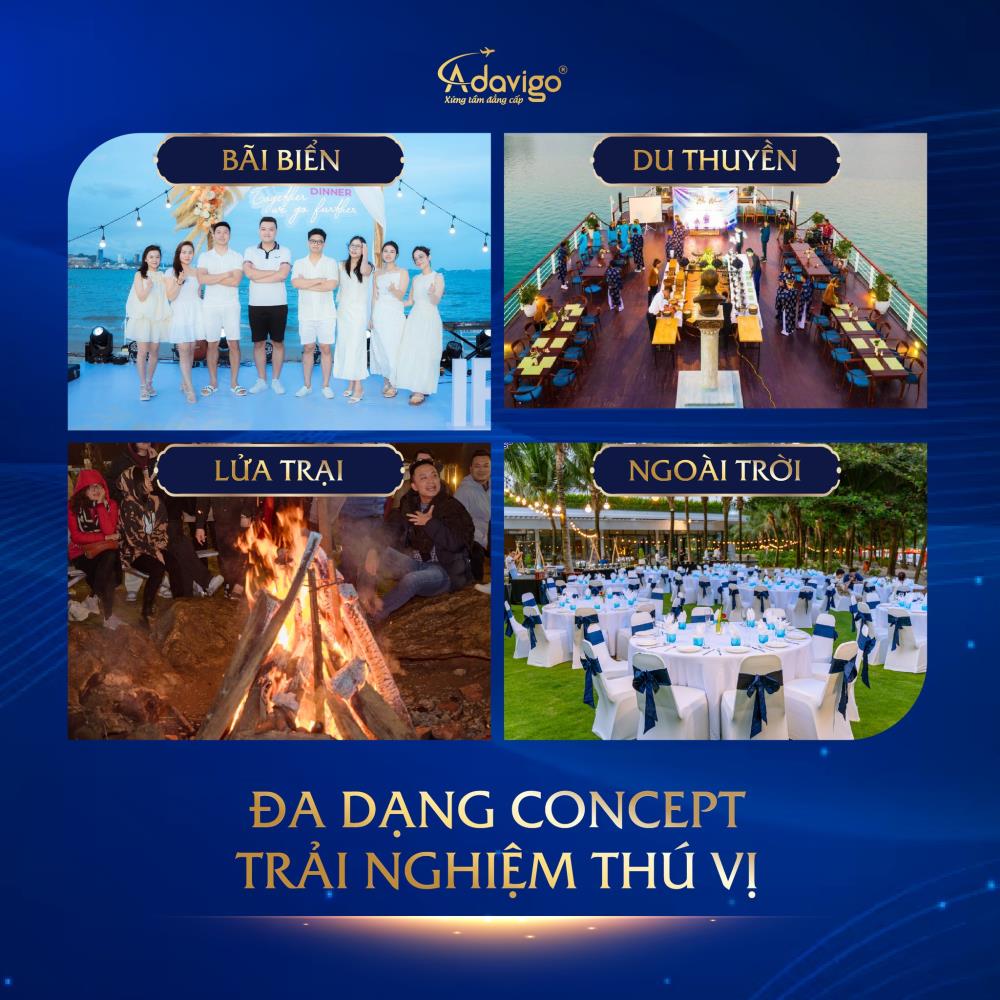 Đa dạng concept - Trải nghiệm th&uacute; vị