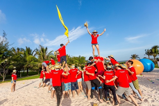 Các hoạt động team building sôi động. 