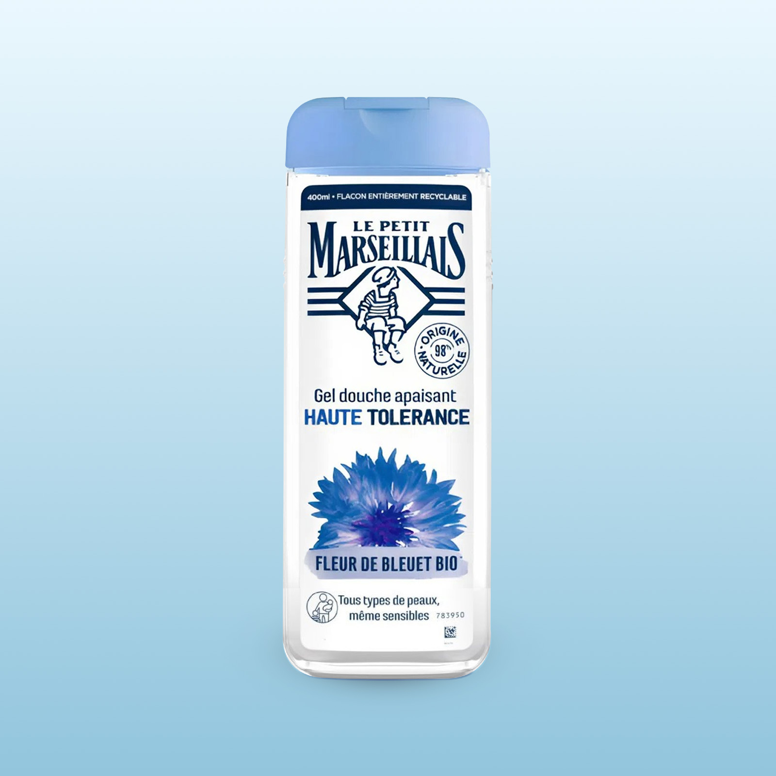Gel tắm 98% hữu cơ Le Petit Marseillais Chiết Xuất Hoa Ngô 400ml