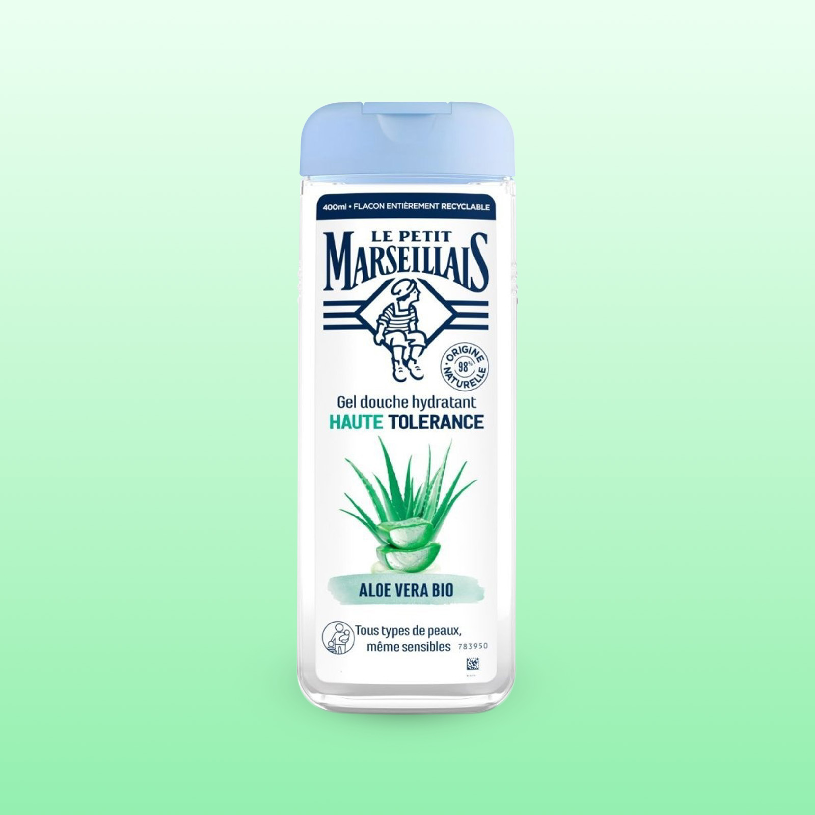 Gel tắm 98% hữu cơ Le Petit Marseillais Chiết Xuất Lô Hội 400ml