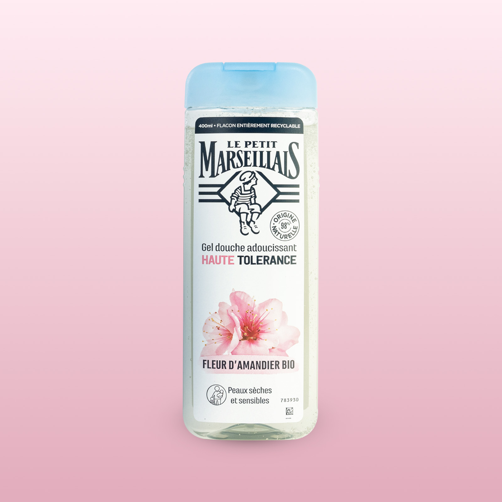 Gel Tắm 98% hữu cơ Le Petit Marseillais Hoa Hạnh Nhân Hữu Cơ 400ml